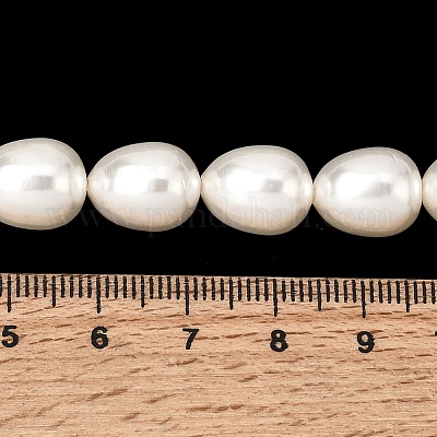 Fili di perle di conchiglie galvanizzate&nbsp;BSHE-B008-04-1