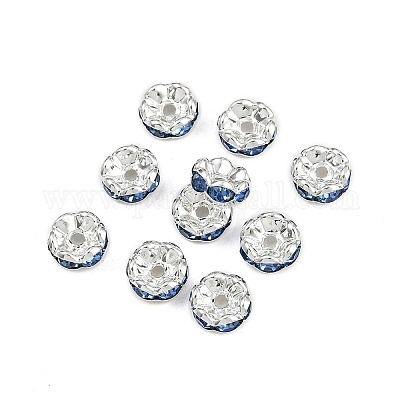 Messing Strass Zwischen perlen&nbsp;RSB030NF-14-1