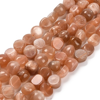 Natürliche sunstone Perlen Stränge&nbsp;G-P568-C19-01-1