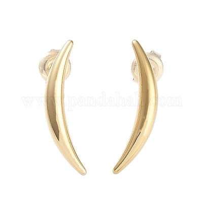Orecchini a bottone in acciaio inossidabile 304&nbsp;EJEW-P245-13G-1
