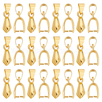 Shop SUNNYCLUE 1 Box 120Pcs Pinch Clip Bail Clasp Dangle Bead Pendant  Connector Findings for Jewelry Making Buckles Charm Connection Pinch Bails  Necklace Bracelet Supplies Golden Color 20mm for Jewelry Making 
