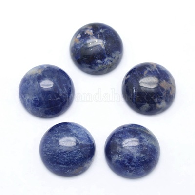 Cabochon sodalite naturale&nbsp;G-P393-R45-10MM-1