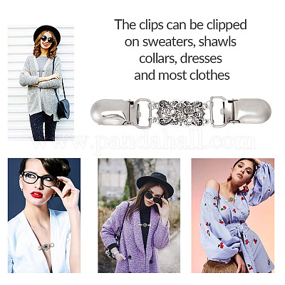 1 Piece Elegant Alloy Jewelry Clip Cardigan Clip Sweater Collar