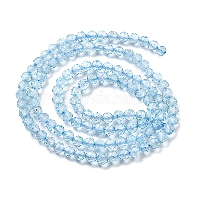 Natürliche blaue Topas-Perlenstränge&nbsp;G-H079-A02-03-1