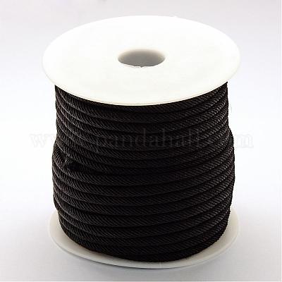 Nylon Cord, Satin Rattail Cord, for Beading Jewelry Making, Chinese  Knotting, Deep Sky Blue, 1mm, about 32.8 yards(30m)/roll