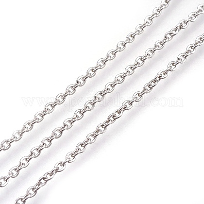 304 Stainless Steel Cable Chains CHS-R002-0.4mm-1