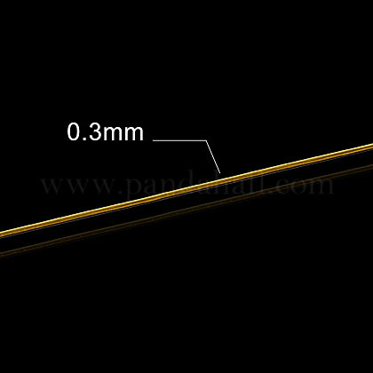 Benecreat 0.3mm（28ゲージ）ジュエリービーズプロジェクト用の150m変色耐性ゴールデンアイアンクラフトワイヤー  DIYフレームアートとクラフトメイキング MW-BC0001-01A-1