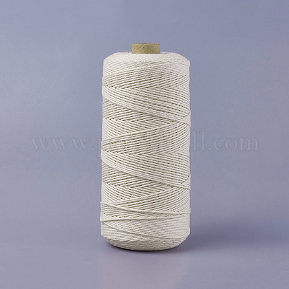 Cordón de algodón macramé OCOR-WH0030-02A-1