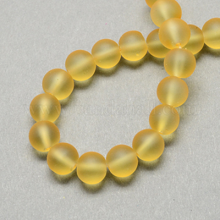 Chapelets de perles en verre transparent X-GLAA-S031-8mm-11-1