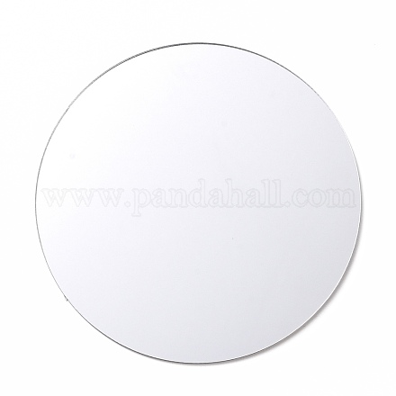 Espejo de forma redonda plana de pvc DIY-E043-02-1