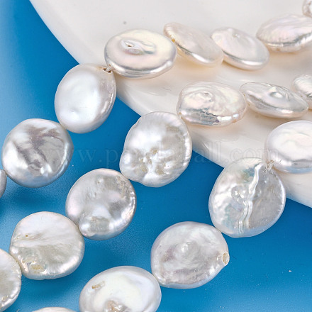 Naturales keshi abalorios de perlas hebras PEAR-S018-03D-1