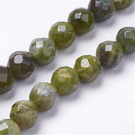 Verde naturale perle di quarzo fili G-K181-L01-1