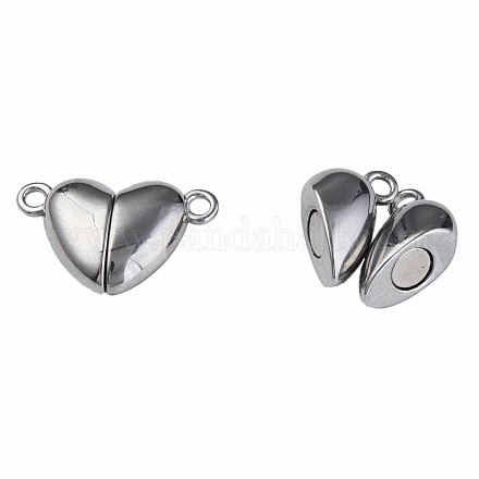304 Stainless Steel Magnetic Clasps STAS-N087-55-55P-1