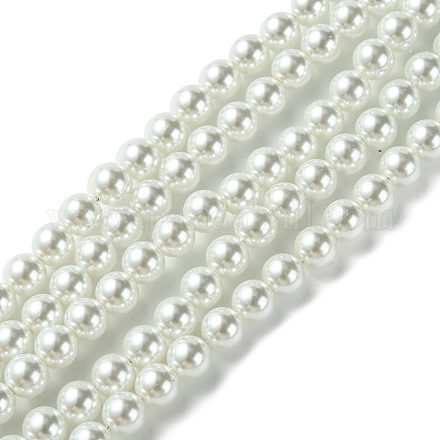 Cuentas de perlas de vidrio ecológicas X-GLAA-S173-6mm-01-1