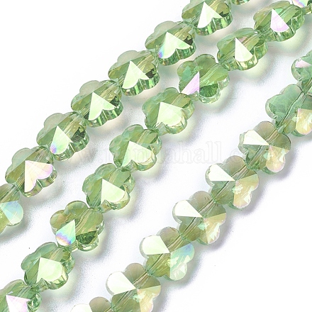 Electroplate Glass Beads Strands EGLA-J148-A-AB06-1