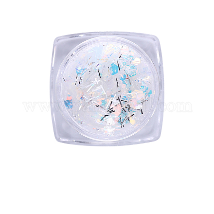 Accesorios de decoración de uñas con láser brillante MRMJ-T063-458L-1
