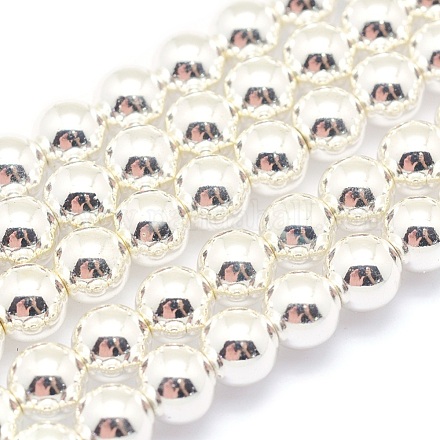 Chapelets de perles en hématite synthétique sans magnétiques G-L485-01A-S-1