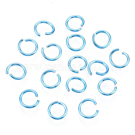 Aluminum Wire Open Jump Rings ALUM-R005-0.8x6-02-1
