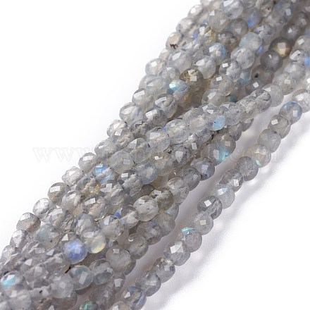 Chapelets de perles en labradorite naturelle  G-A026-B03-4mm-1
