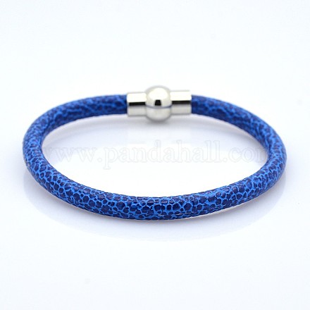 Snake Print PU Leather Bracelets BJEW-E217-01J-1