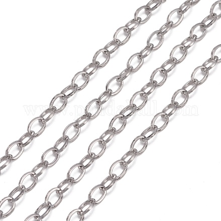 304 Stainless Steel Cable Chains CHS-K001-96-3.5mm-1