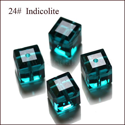 Abalorios de cristal austriaco de imitación SWAR-F074-4x4mm-24-1