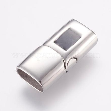 304 Stainless Steel Magnetic Clasps STAS-L189-21P-1