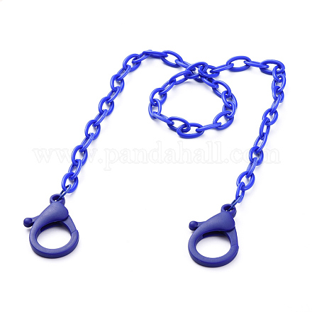 Collares personalizados de cadena de cable de plástico abs NJEW-JN03254-05-1