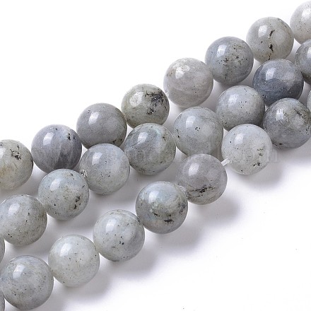 Chapelets de perles en labradorite naturelle  G-I261-D02-12mm-1