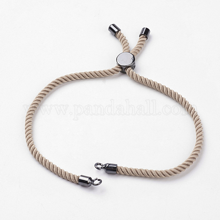 Nylon Twisted Cord Bracelet Making MAK-K007-04B-1
