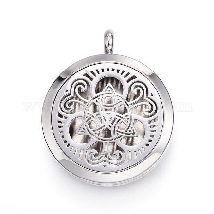 316 Surgical Stainless Steel Diffuser Locket Pendants STAS-H342-14P-1