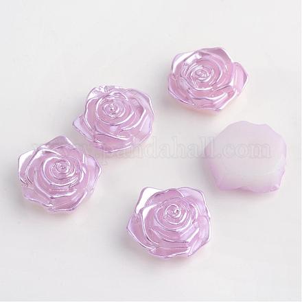 ABS Plastic Imitation Pearl Cabochons OACR-S004-Z11-1