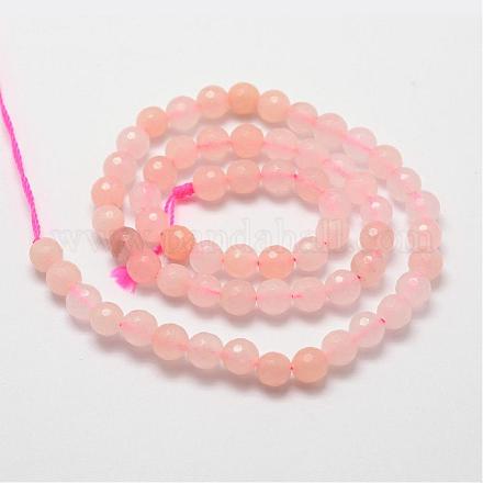 Natural Pink Aventurinee Beads Strands G-K113-02-8mm-1