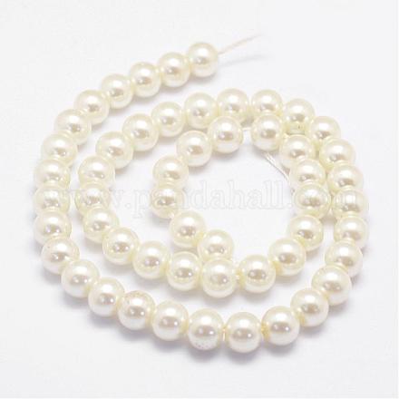 Dyed Glass Pearl Beads Strands HY-K002-3mm-HD03-1