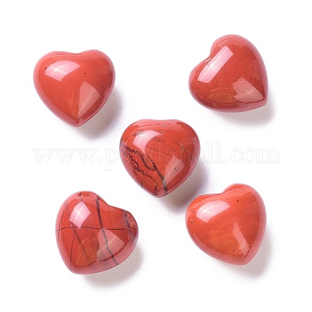 Natural Red Jasper Heart Love Stone G-F708-01-1