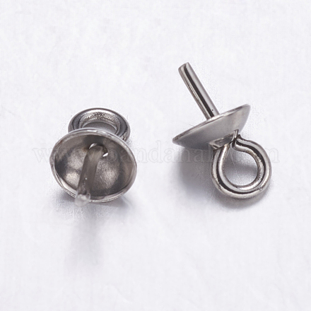304 tasse en acier inoxydable perle peg bails pin pendentifs STAS-K146-001-5mm-1
