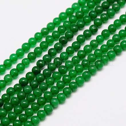 Chapelets de perles en jade de Malaisie naturelle X-G-M097-6mm-05-1