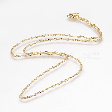 Brass Necklace Making X-MAK-L010-02G-1