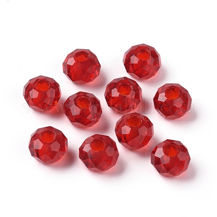 Perles en verre transparentes GLAA-S013-1-1