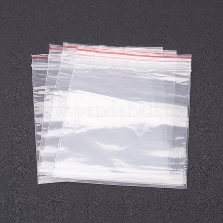 プラスチックジップロックバッグ  再封可能な包装袋  トップシール  長方形  約9センチ幅  13センチの長さ  片側の厚さ：1.2ミル（0.03mm） X-OPP11-1