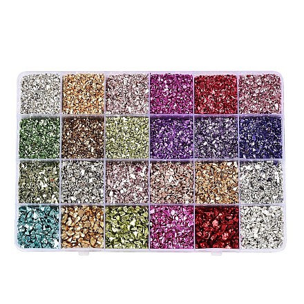 24 grille de perles de verre galvanoplastie GLAA-N001-05-1