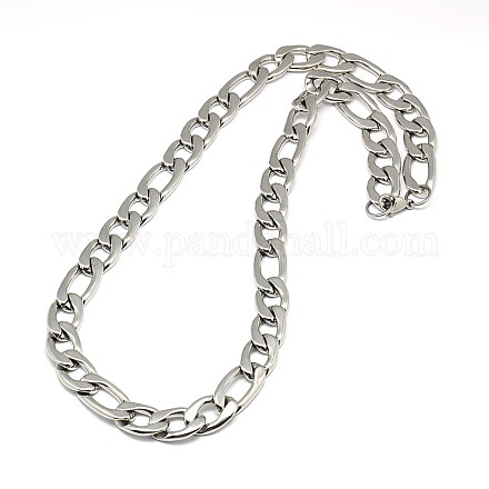 Moda 304 acero inoxidable figaro cadena collares para hombres STAS-A028-N019P-1