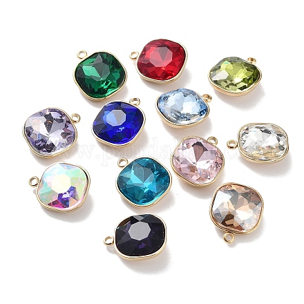 Faceted Glass Pendants STAS-P339-03G-1