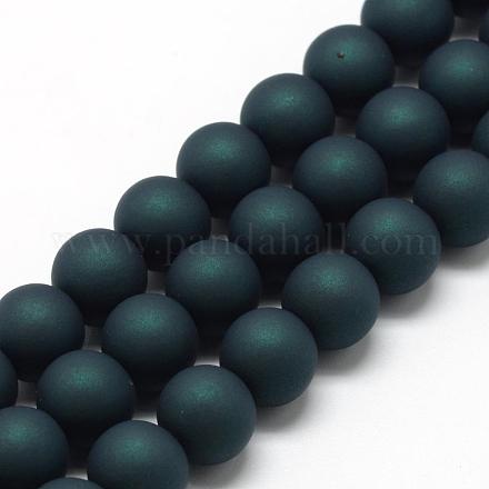Chapelets de perles acryliques de style caoutchouté MACR-S835-16mm-08-1