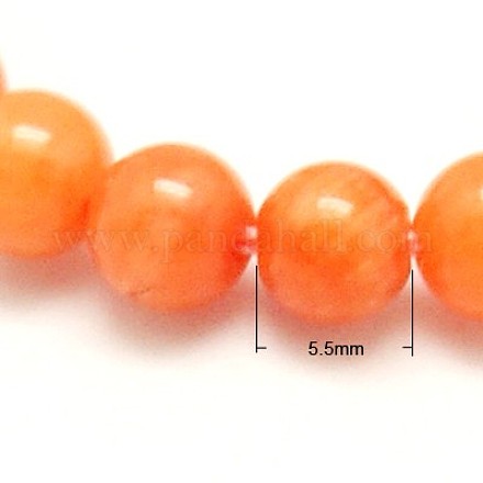 Perlas de coral natural X-CORA-G016-5.5mm-4-1