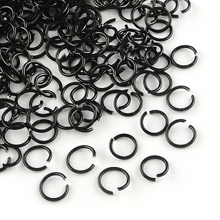 Aluminum Wire Open Jump Rings X-ALUM-R005-0.8x6-10-1