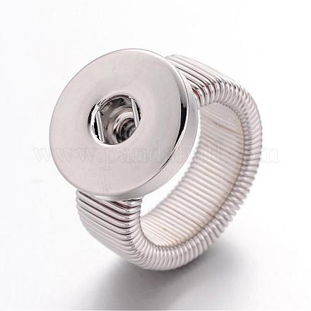 Adjustable Iron DIY Button Snap Ring Components X-IFIN-R166-1