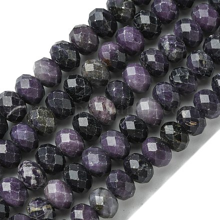 Brins de perles de sugilite naturelles G-A092-G04-04-1