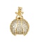 Brass Micro Pave Cubic Zirconia Pendants, Ladybug, Real 18K Gold Plated, 25.5x19x5.5mm, Hole: 4.5x3.5mm