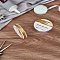 Round Copper Wire, Long-Lasting Plated, Golden, 22 Gauge, 0.6mm, 4m/roll, 2 rolls